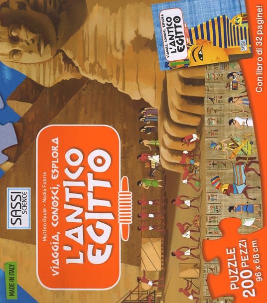L'antico Egitto. Viaggia, conosci, esplora. Ediz. illustrata. Con libro - Nadia Fabris,Matteo Gaule - copertina