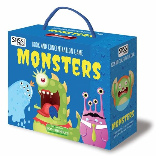 Monsters. Book and concentration game. Con gadget - copertina