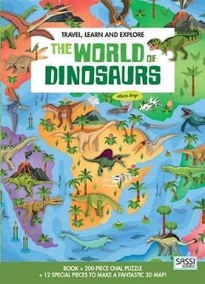 The world of dinosaurs. Travel, learn and explore. Ediz. a colori. Con puzzle - Alberto Borgo,Irena Trevisan - copertina
