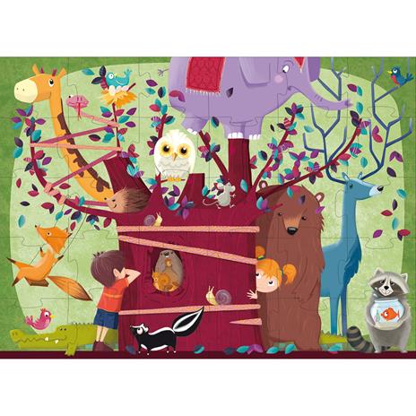 L' albero degli animali. Ediz. a colori. Con puzzle - Nadia Fabris - 2