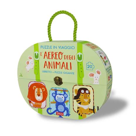 L'aereo degli animali. Puzzle in viaggio. Ediz. a colori. Con puzzle - Giulia Pesavento - copertina