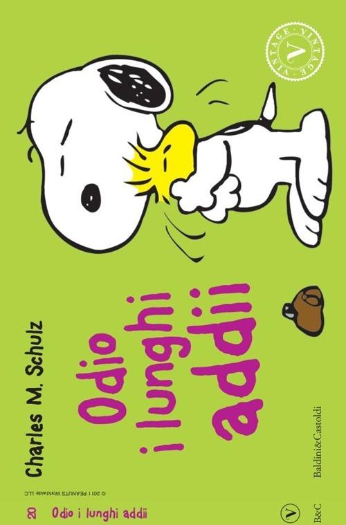 Odio i lunghi addii - Charles M. Schulz - copertina
