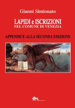 Lapidi e iscrizioni nel comune di Venezia. Appendice alla seconda edizioni