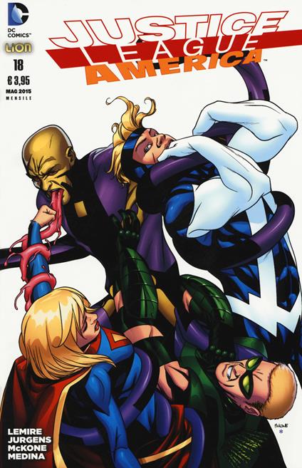 Justice League America. Vol. 18 - Jeff Lemire,Dan Jurgens,Mike McKone - copertina