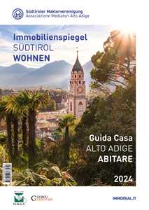 Guida casa Alto Adige. Abitare-Immobilienspiegel Südtirol. Wohnen 2023