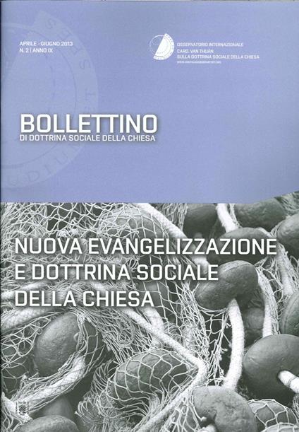 Nuova evangelizzazione e... Bollettino di dottrina sociale della Chiesa - copertina