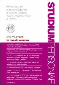 Studium personae. Rivista culturale dell'Istituto superiore di scienze religiose Mons. A. Pecci di Matera (2013). Vol. 2 - copertina