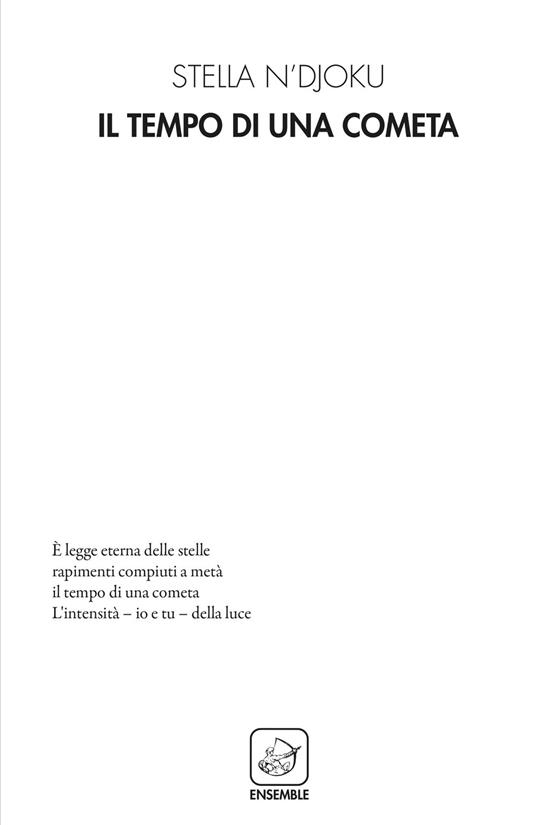 Il tempo di una cometa - Stella N'Djoku - copertina