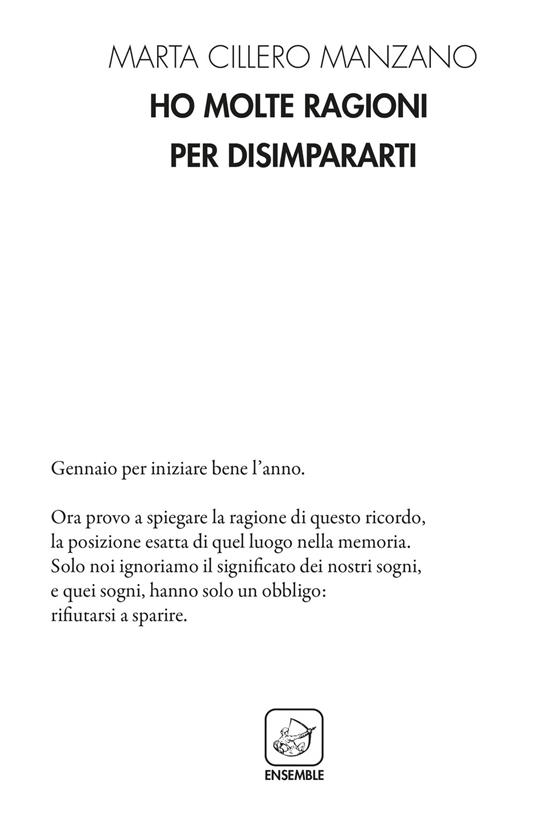 Ho molte ragioni per disimpararti - Marta Cillero Manzano - copertina