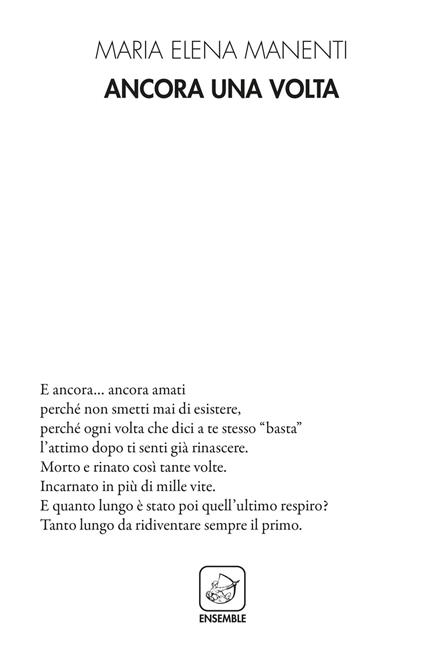 Ancora una volta - Maria Elena Manenti - copertina