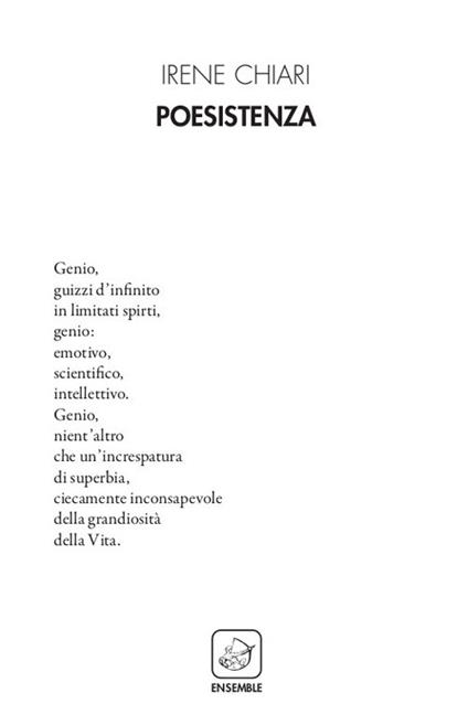 Poesistenza - Irene Chiari - copertina