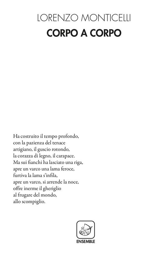 Corpo a corpo - Lorenzo Monticelli - copertina