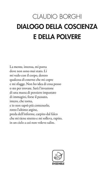 Dialogo della coscienza e della polvere - Claudio Borghi - copertina