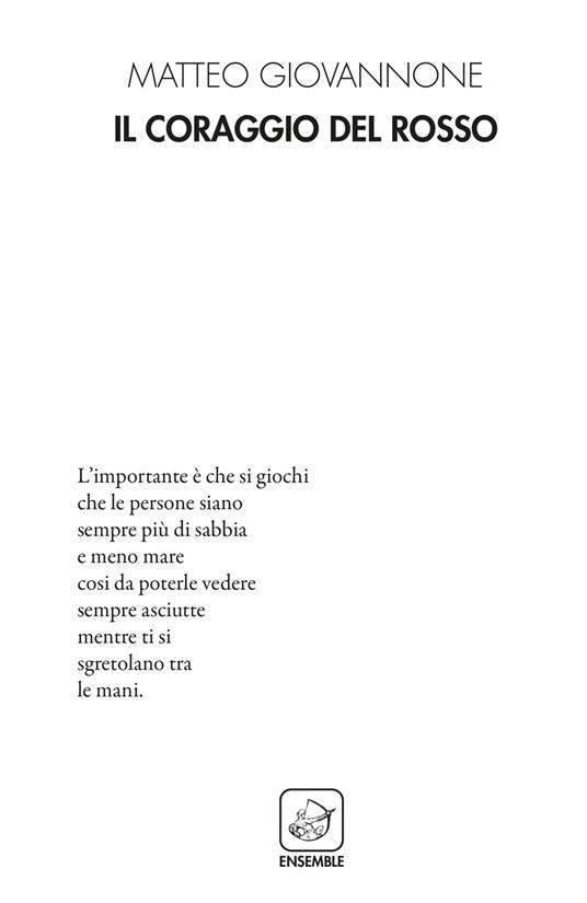 Il coraggio del rosso - Matteo Giovannone - copertina