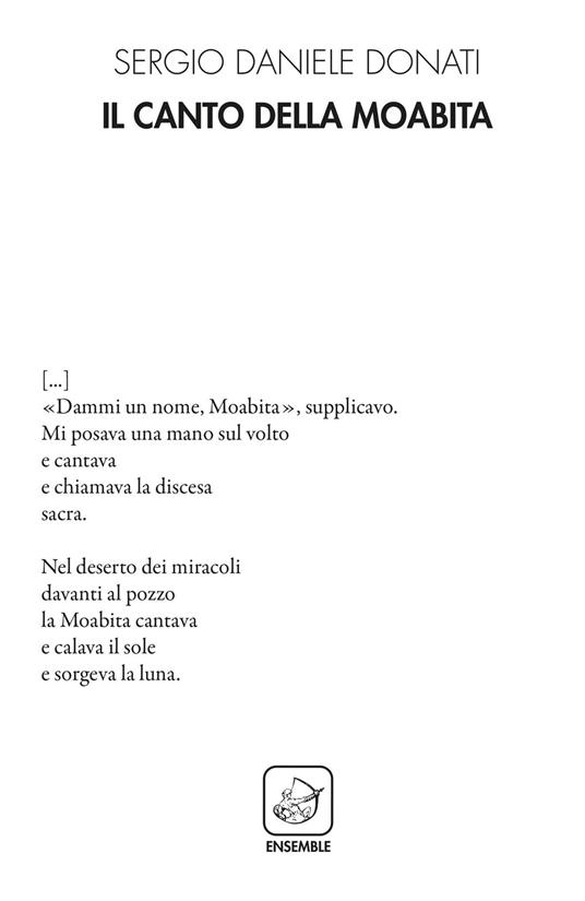 Il canto della Moabita - Sergio Daniele Donati - copertina