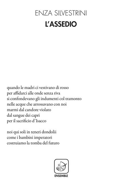 L' assedio - Enza Silvestrini - copertina