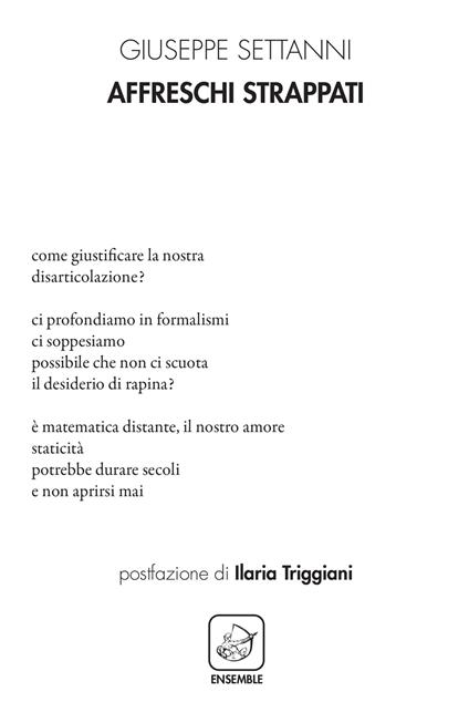 Affreschi strappati - Giuseppe Settanni - copertina