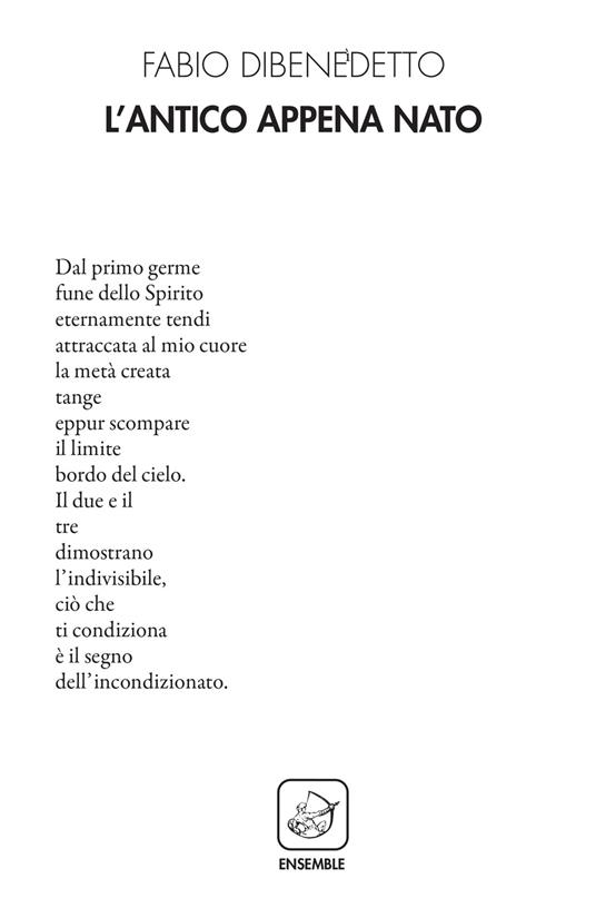 L' antico appena nato - Fabio Dibenedetto - copertina