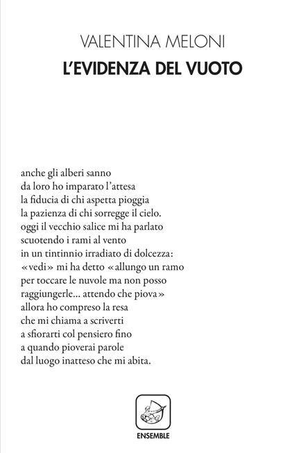 L'evidenza del vuoto - Valentina Meloni - copertina
