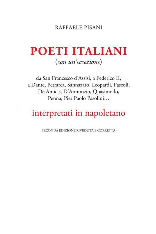 Poeti italiani (con un'eccezione) interpretati in napoletano - Raffaele Pisani - ebook