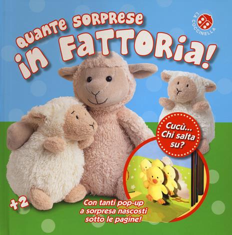 Quante sorprese in fattoria! Cucù... Chi salta su? Libro pop-up. Ediz. a colori - Dawn Sirett,Sarah Davis - copertina