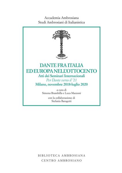 Dante fra Italia ed Europa nell'Ottocento - copertina