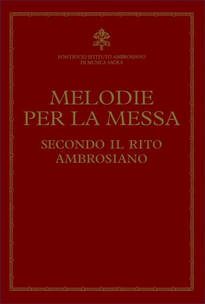 Melodie per la messa secondo il rito ambrosiano - copertina