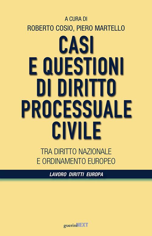 Casi e questioni di diritto processuale civile - copertina