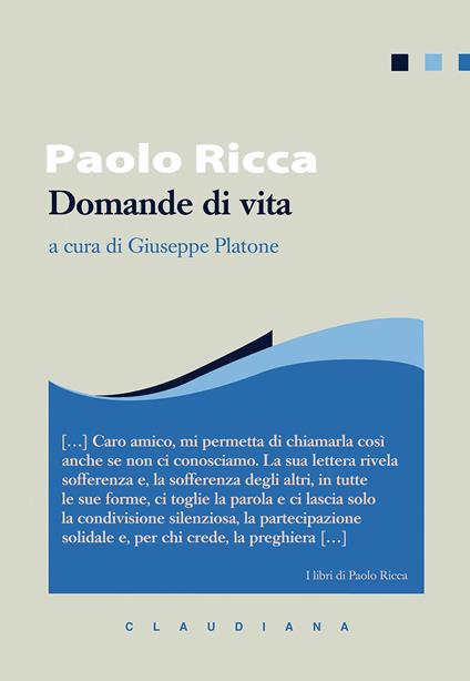 Domande di vita - Paolo Ricca - copertina