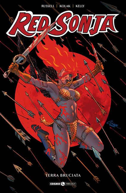 Red Sonja. Vol. 9: Terra bruciata - Mark Russell,Mirko Colak - copertina