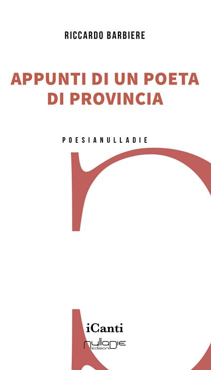 Appunti di un poeta di provincia - Riccardo Barbiere - copertina