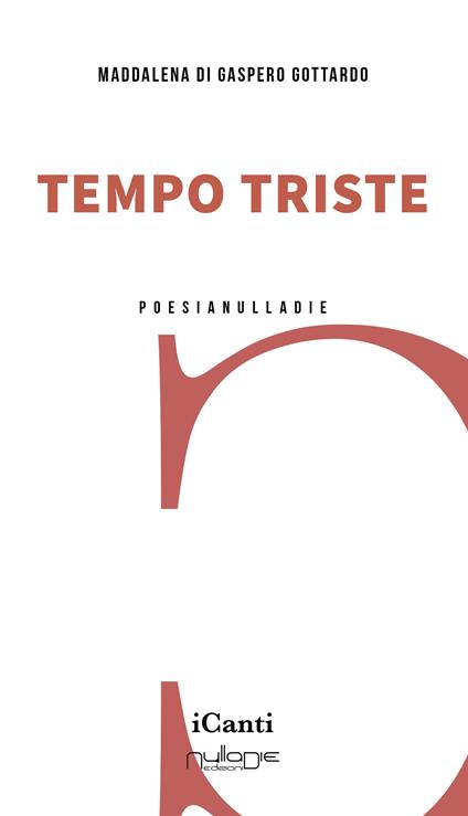 Tempo triste - Maddalena Di Gaspero Gottardo - copertina