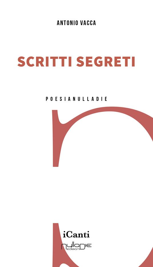 Scritti segreti - Antonio Vacca - copertina