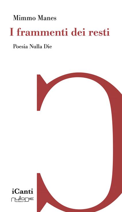 I frammenti dei resti - Mimmo Manes - copertina