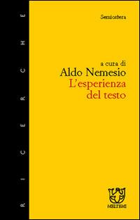 L' esperienza del testo - copertina