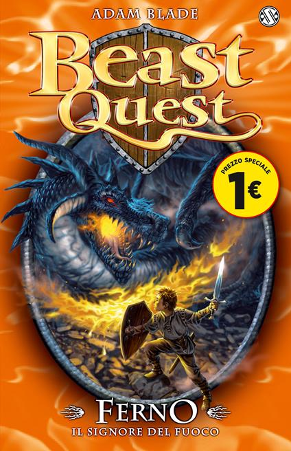Ferno. Il signore del fuoco. Beast Quest. Vol. 1 - Adam Blade - copertina