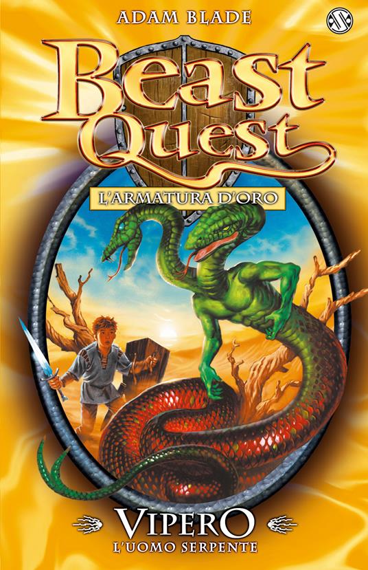 Vipero. L'uomo serpente. Beast Quest. Vol. 10 - Adam Blade - copertina