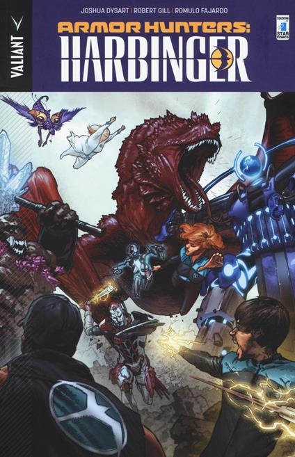 Armor Hunters: Harbinger - Joshua Dysart,Robert Gill,Romulo Fajardo - copertina