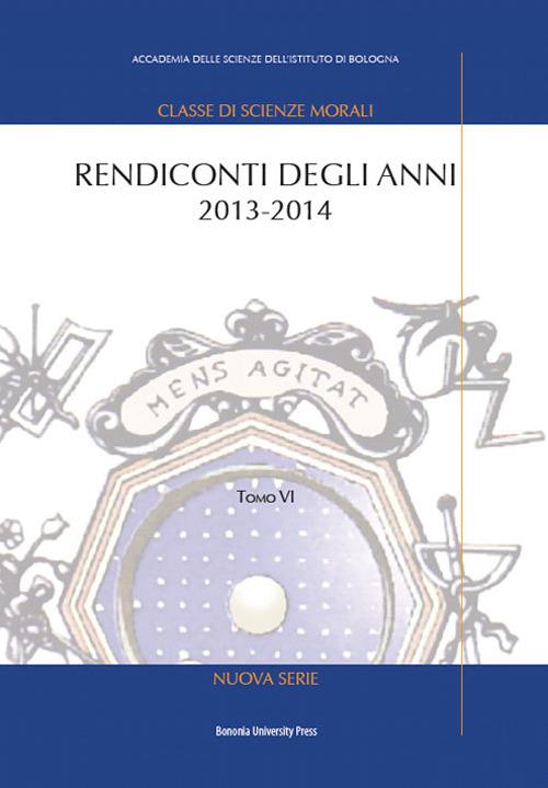 Rendiconti. Vol. 6: Anni 2013-2014 - copertina