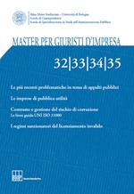 Master per giuristi d'impresa vol. 32-33-34-35