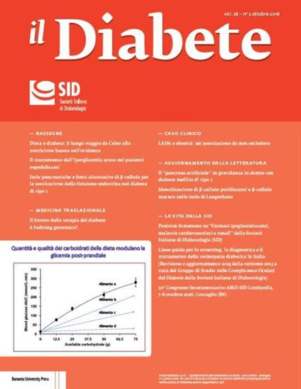 Il diabete (2016). Vol. 28 - copertina