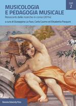 Musicologia e pedagogia musicale. Resoconti delle ricerche in corso (2014)