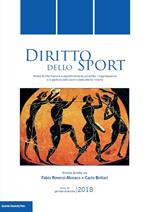 Diritto dello sport. Rivista trimestrale di informazione e approfondimento sul diritto, l'organizzazione e la gestione dello sport e delle attività motorie (2018)