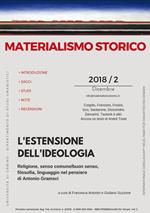 Materialismo storico. Rivista di filosofia, storia e scienze umane (2018). Vol. 2: estensione dell'ideologia, L'.