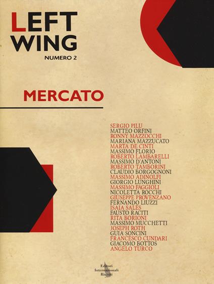 Left wing. Vol. 2: Mercato. - copertina