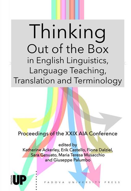 Thinking out of the box in english linguistics, language teaching, translation and terminology - copertina