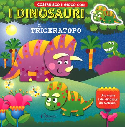 Il triceratopo. Costruisco e gioco con i dinosauri. Ediz. a colori - Jordi Busquets - copertina