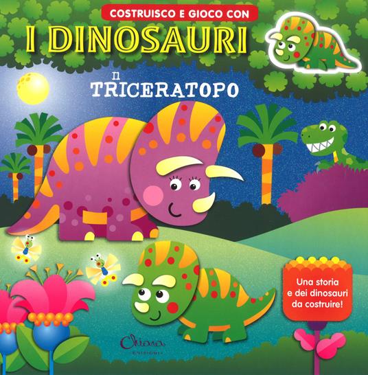 Il triceratopo. Costruisco e gioco con i dinosauri. Ediz. a colori - Jordi Busquets - copertina