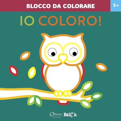 Gufo. Io coloro! Blocco da colorare 3+. Ediz. a colori - copertina