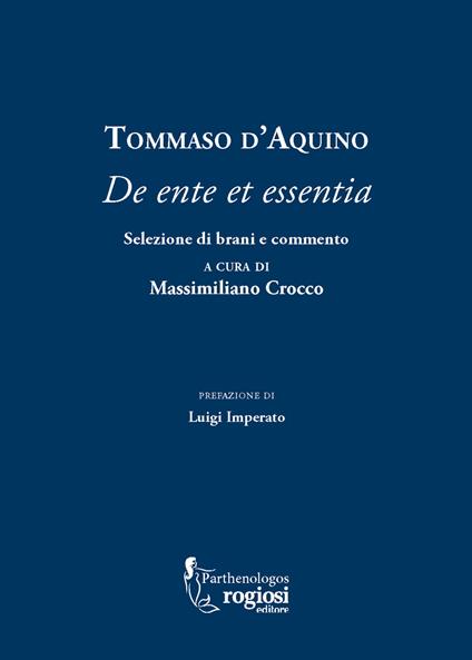 Tommaso d'Aquino. «De ente et essentia». Selezione di brani e commento - copertina